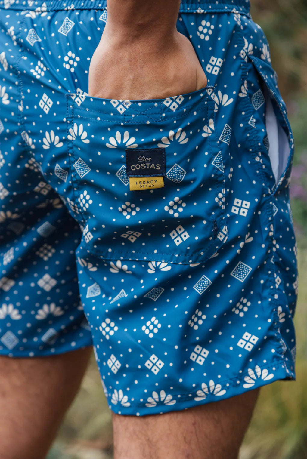 Mediterranean mosaic swim shorts