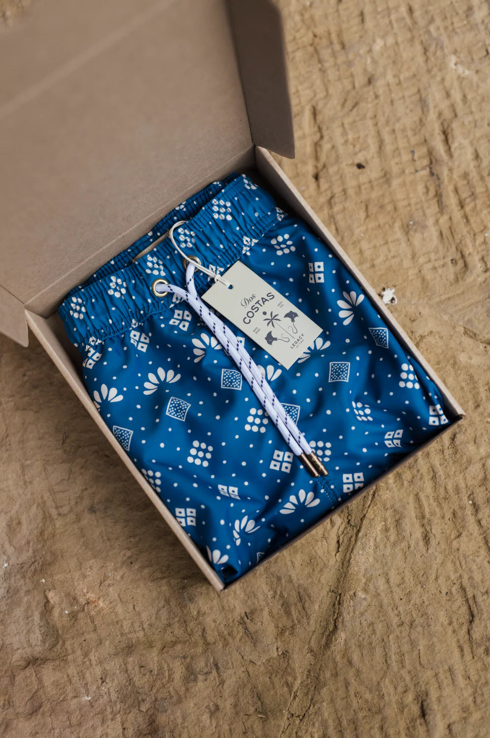 Mediterranean mosaic swim shorts