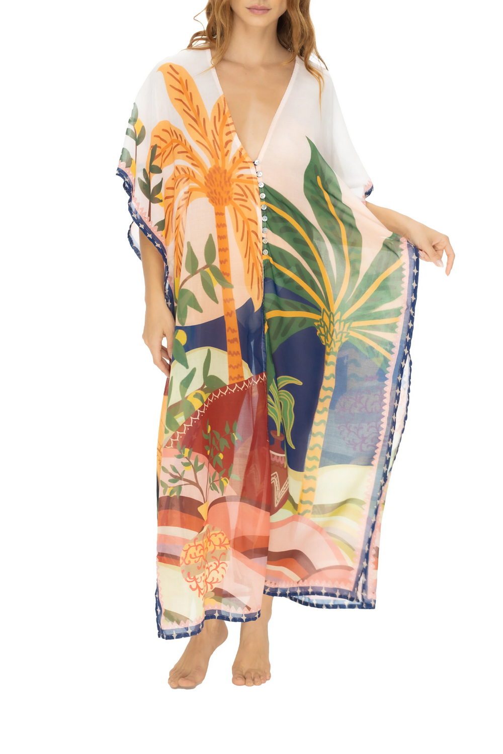 Multicolor long cardigan