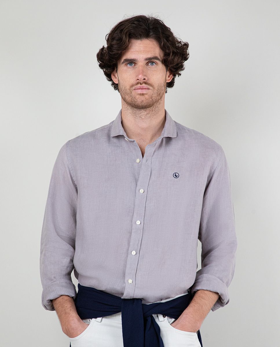 Camisa Lino Garment Dyed