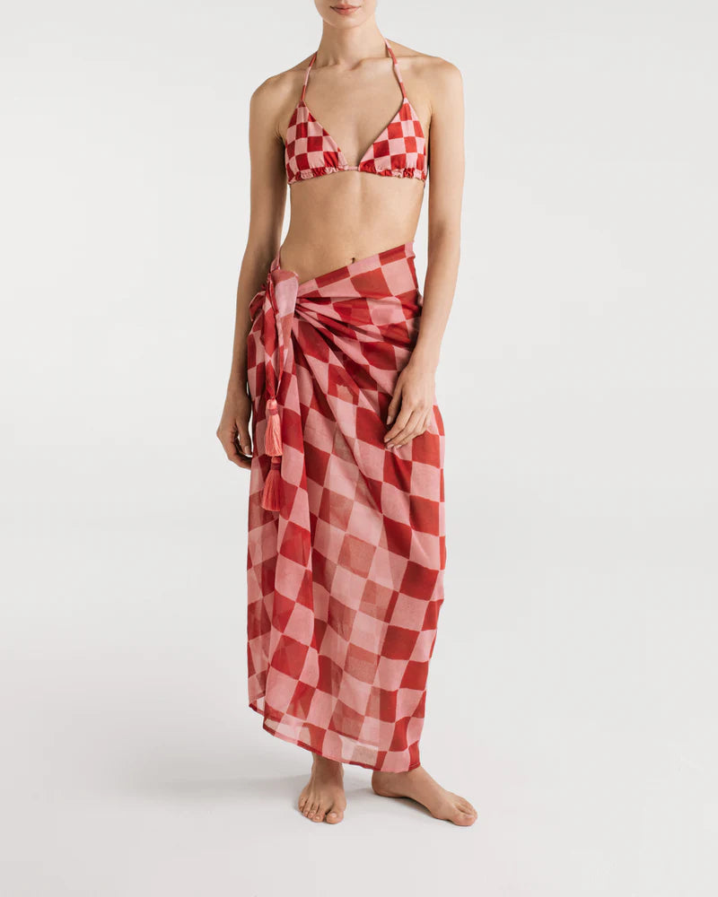 Taylor checkers sarong