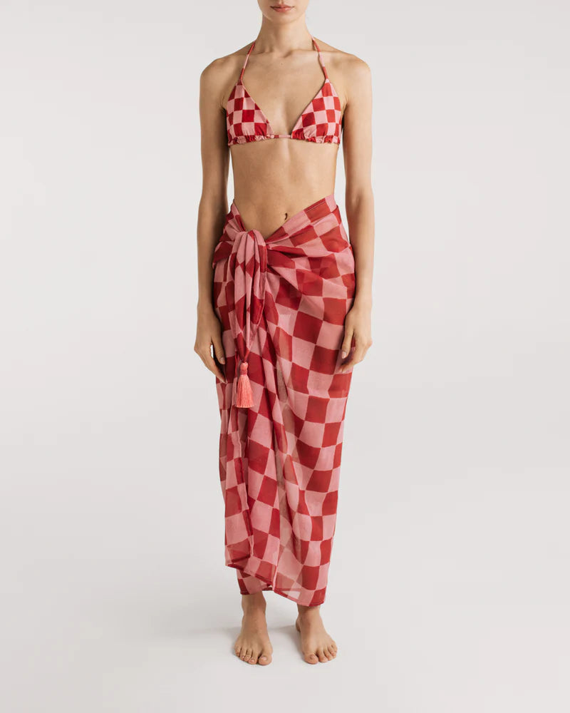 Taylor checkers sarong