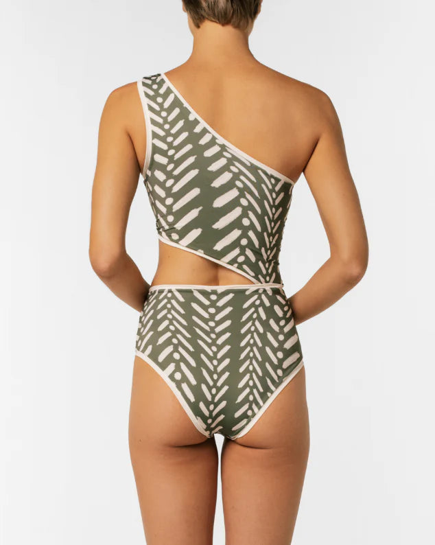 Raisa green linee one piece