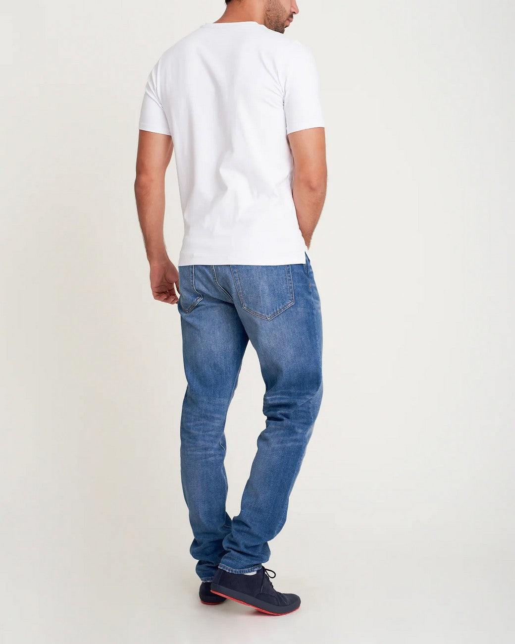 White Round Neck T-shirt