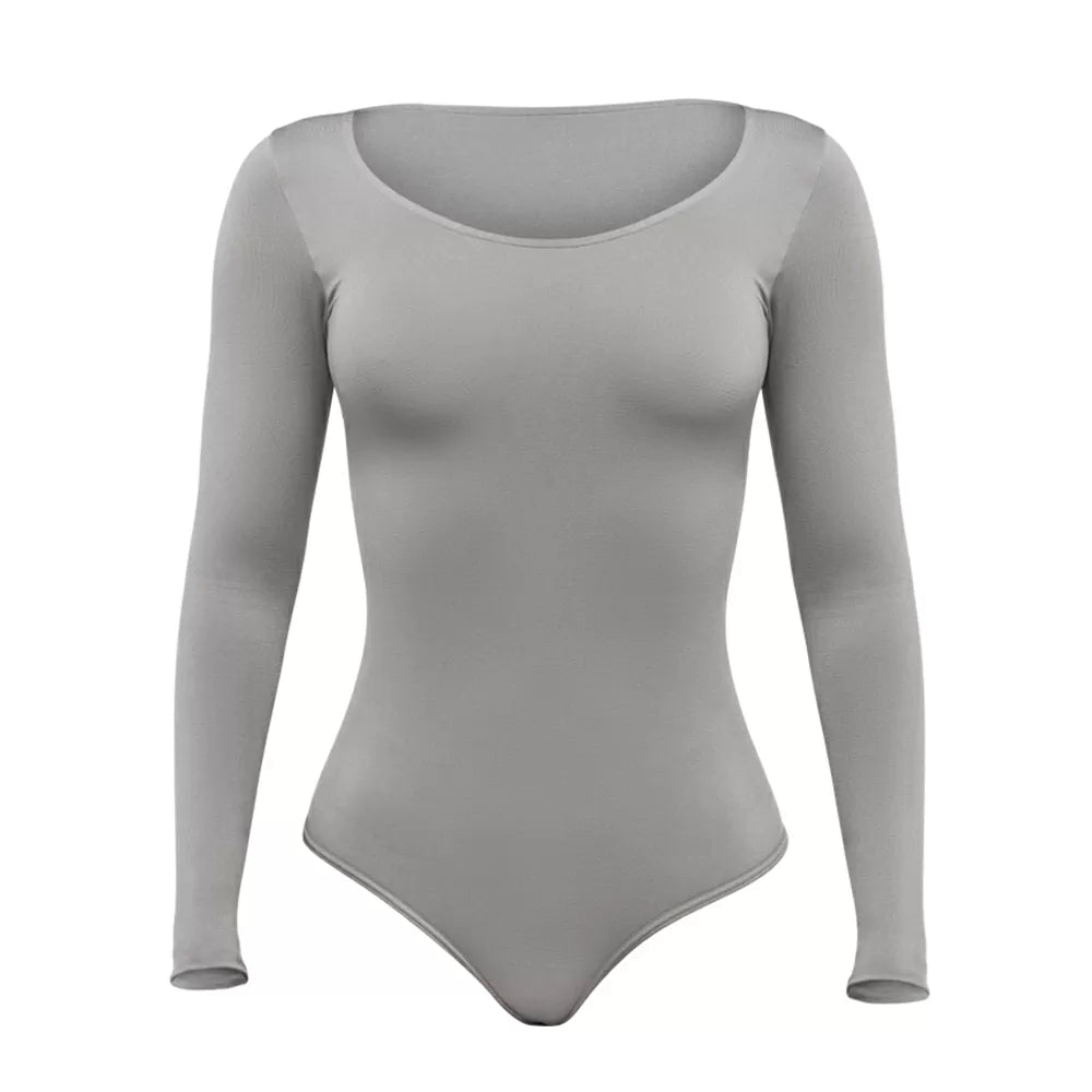 Body Second Skin Cuello Redondo Manga Larga