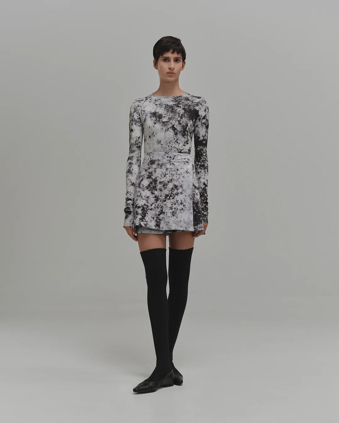 Pliegue mini skirt
