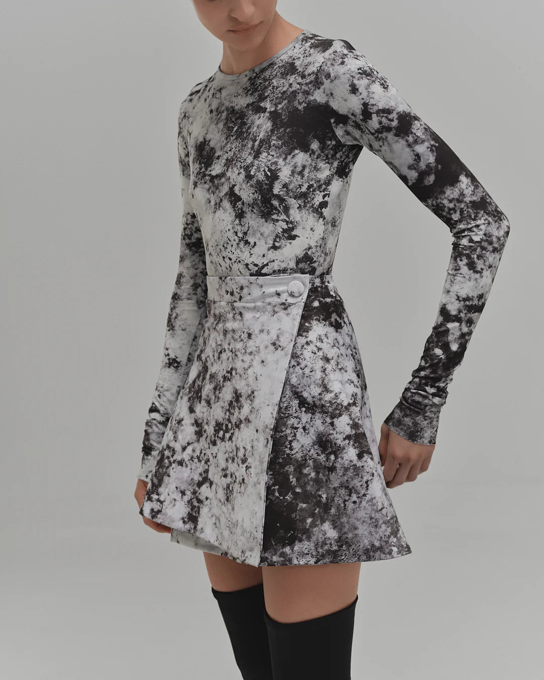 Pliegue mini skirt