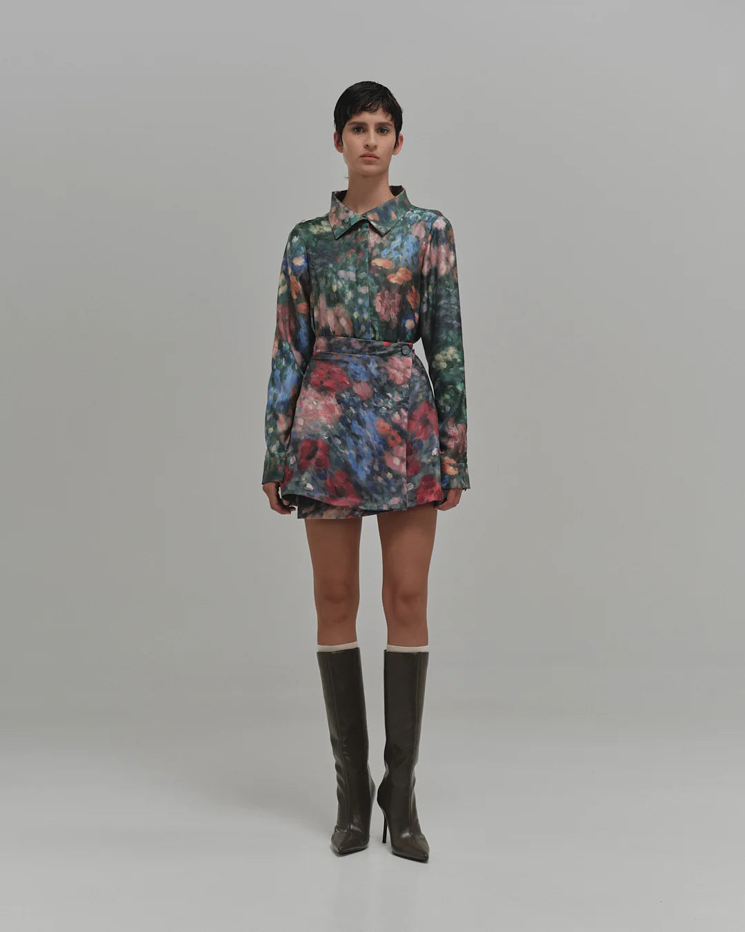Pliegue mini skirt