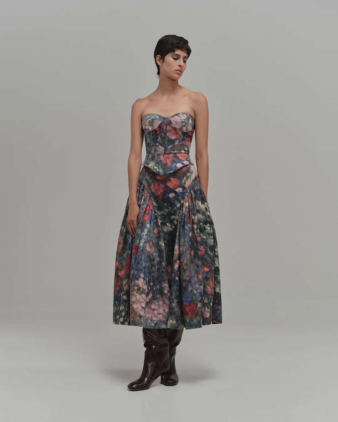 Begonia midi skirt