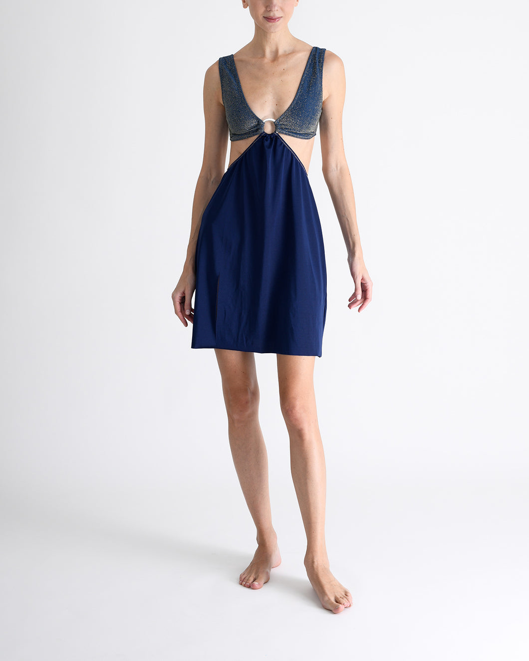 Blue Capri Mini Dress