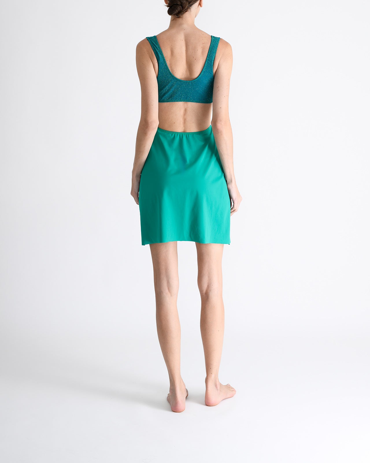 Mini Dress Green Capri