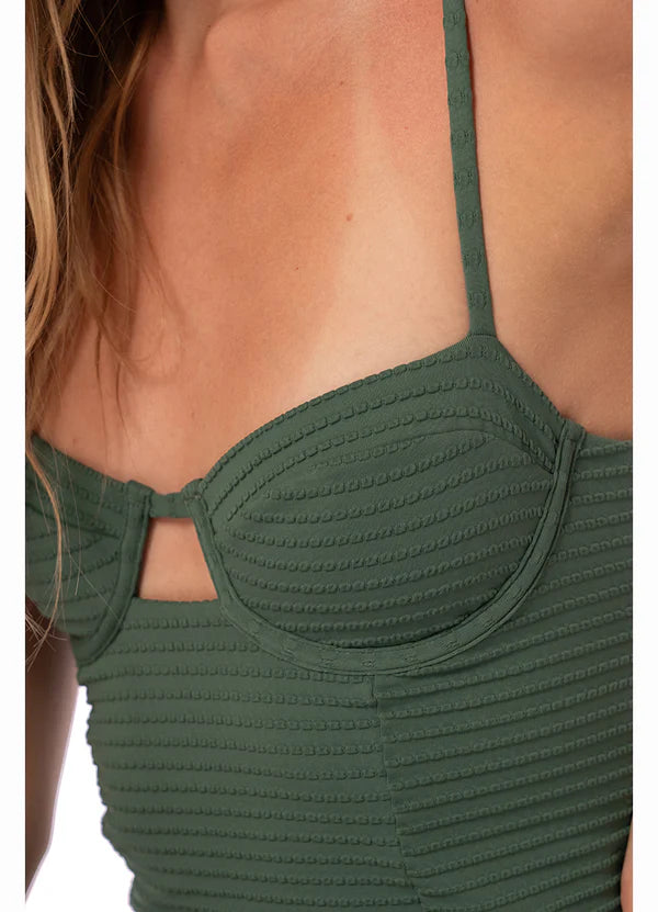 Solid sage dunes aixa one piece