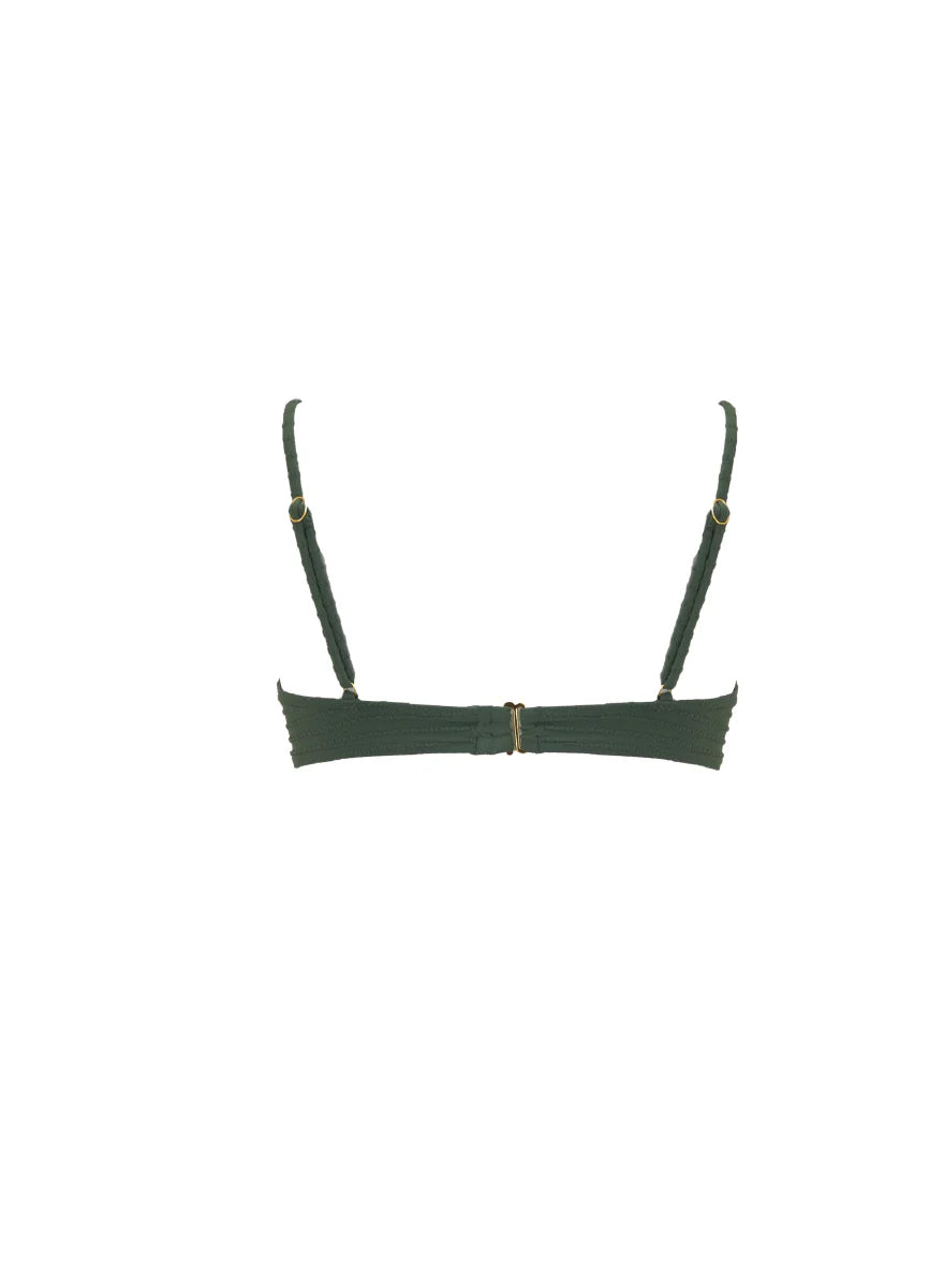 Solid sage dunes vera top