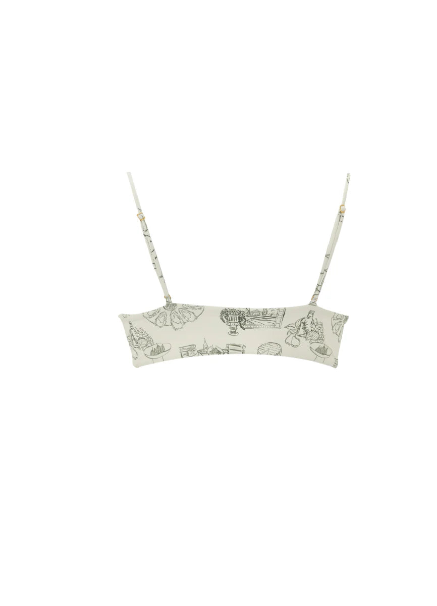 Print sage dunes aldara top