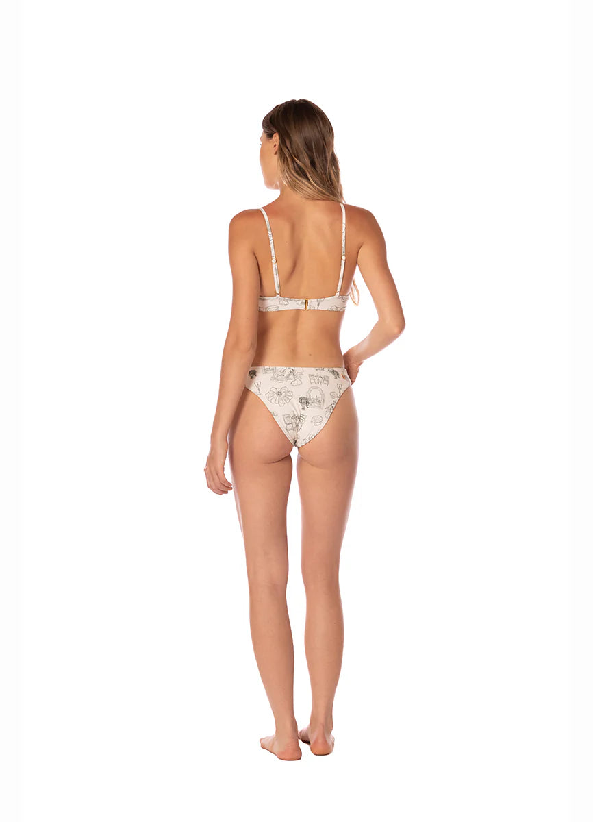 Print sage dunes cristal top
