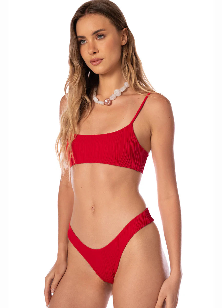 Solid crimson heat lexi bottom