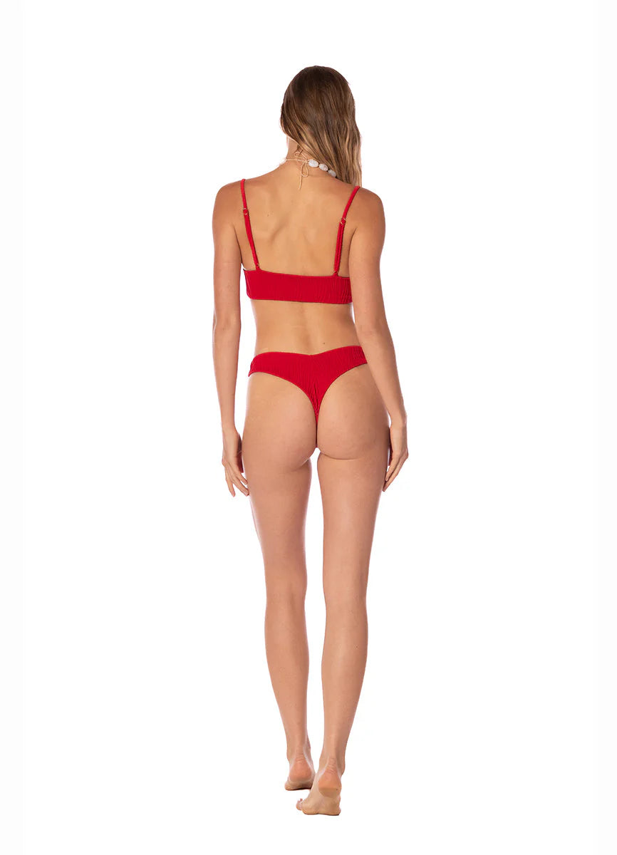 Solid crimson heat lexi bottom