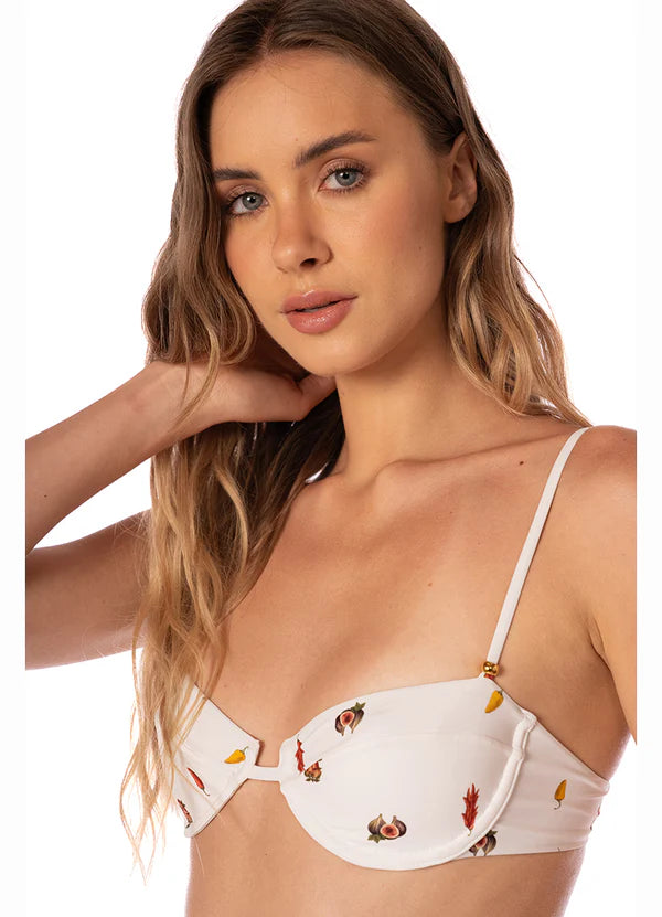 Print crimson heat vera top