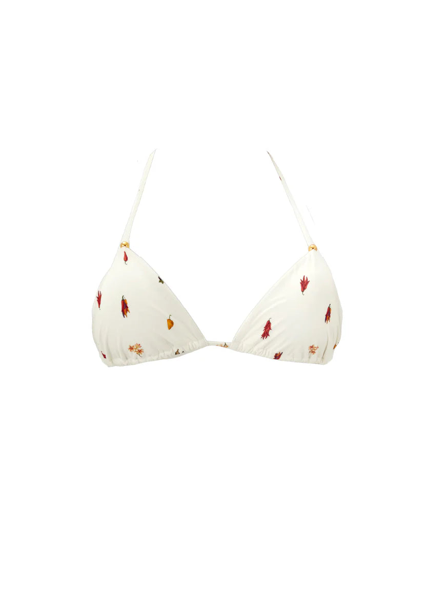 Print crimson heat maui top
