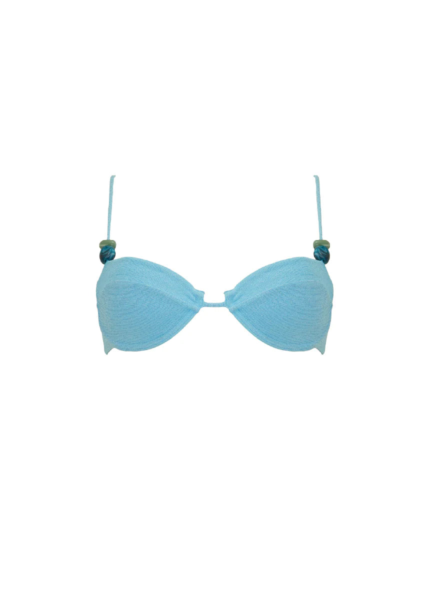 Solid crystal shore vera top