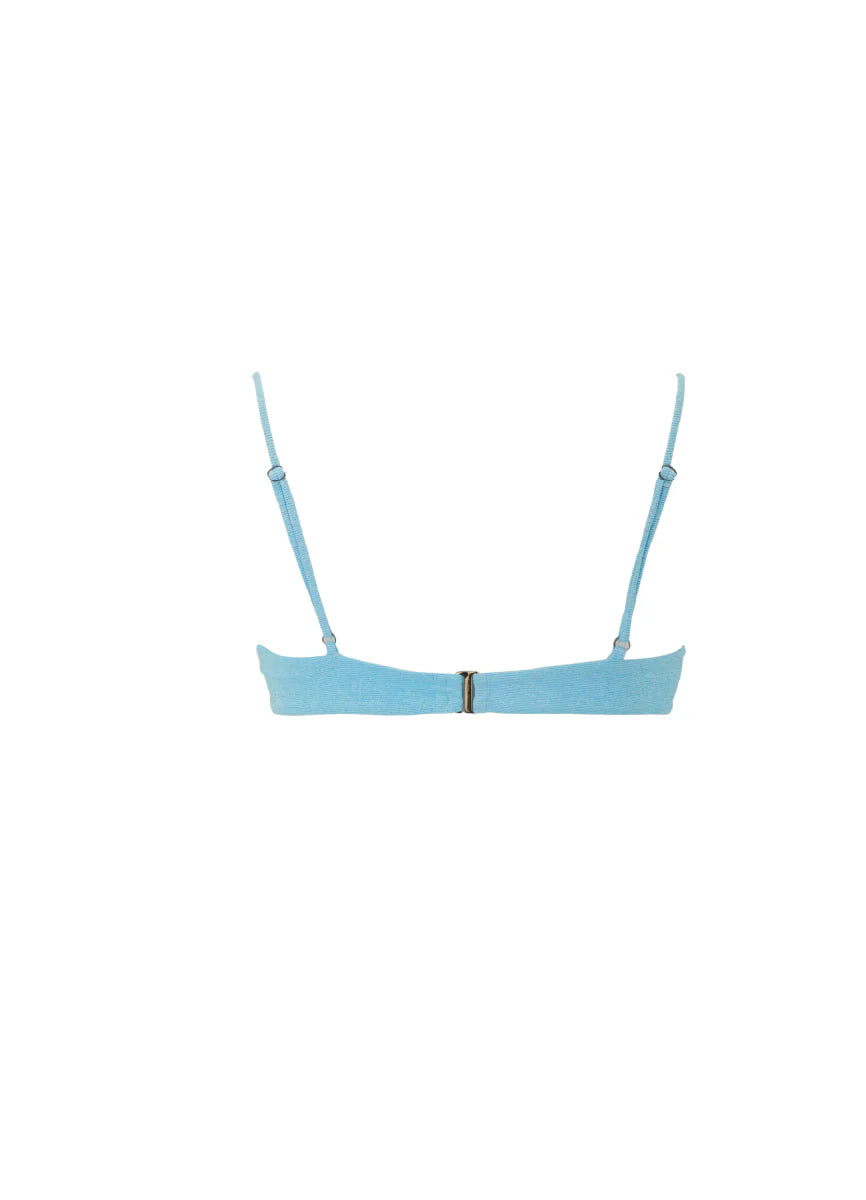 Solid crystal shore vera top