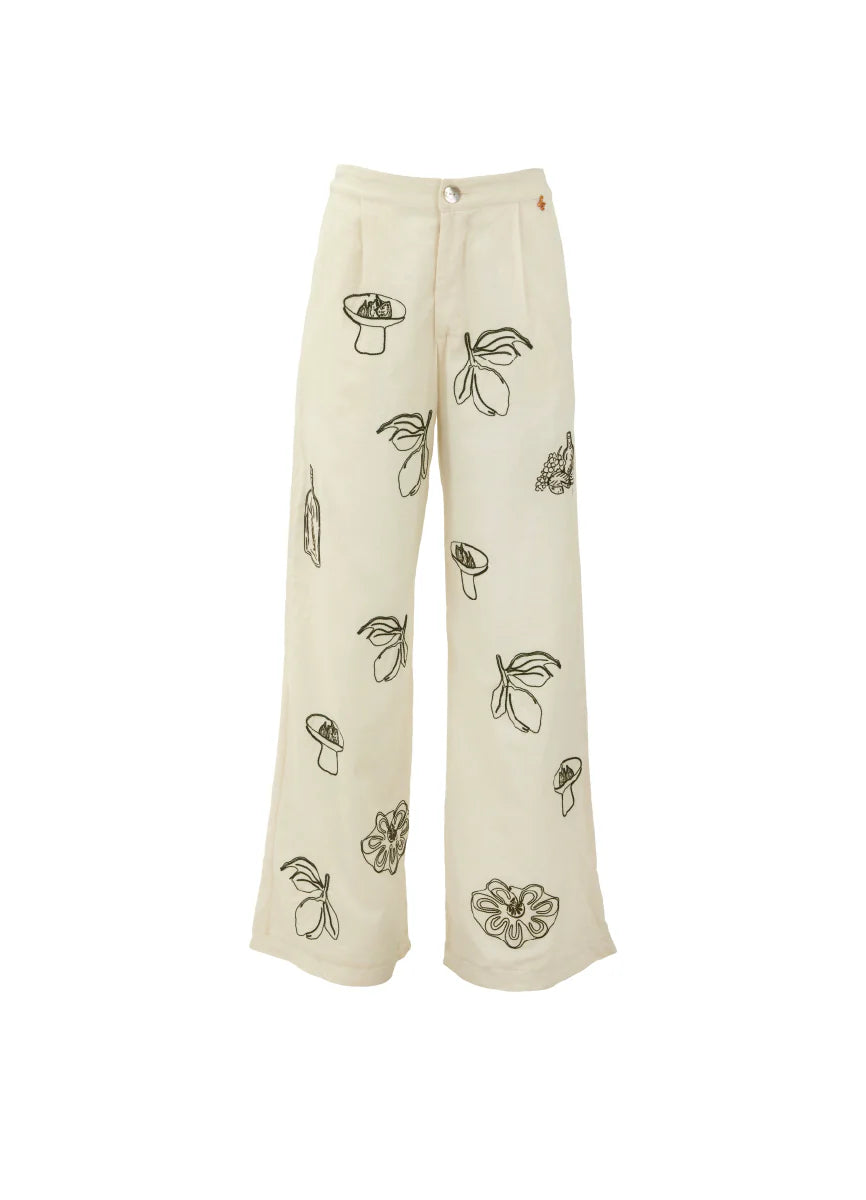 Print sage dunes zenda pant