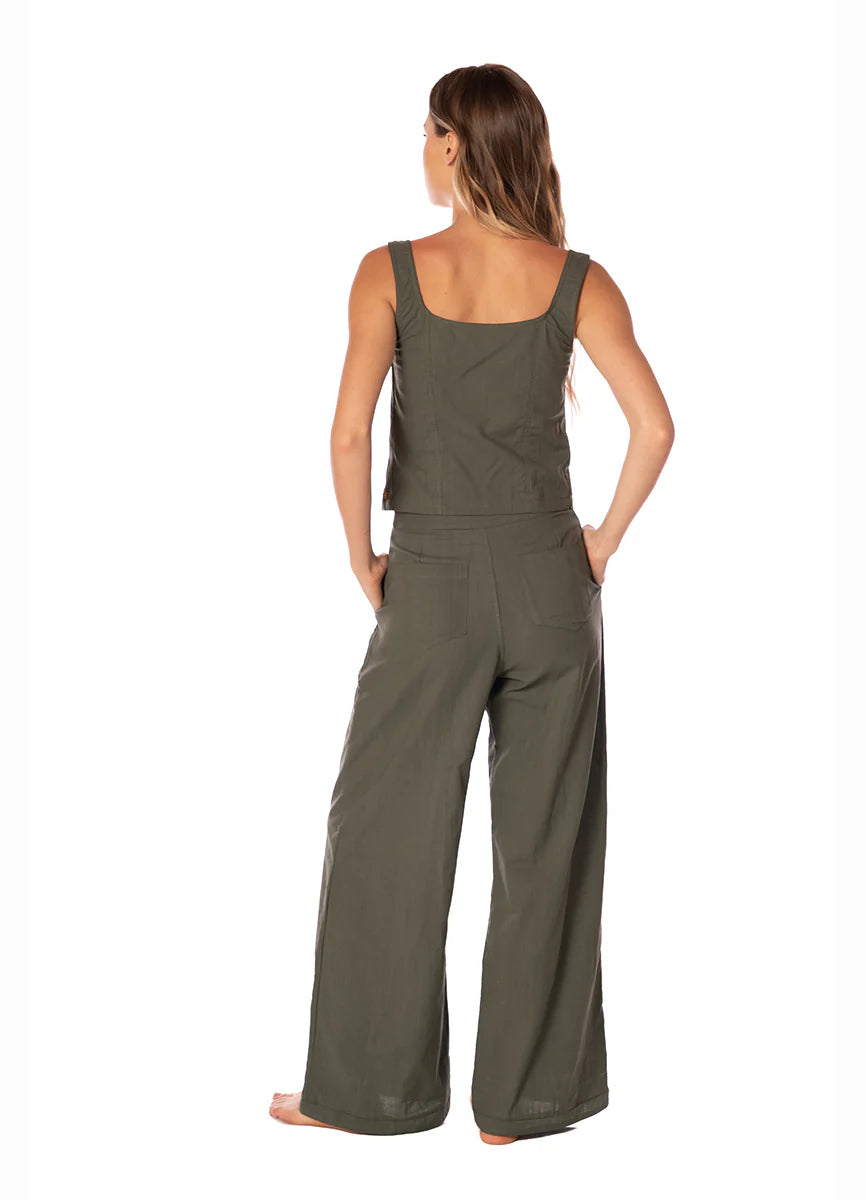 Solid sage dunes zenda pant
