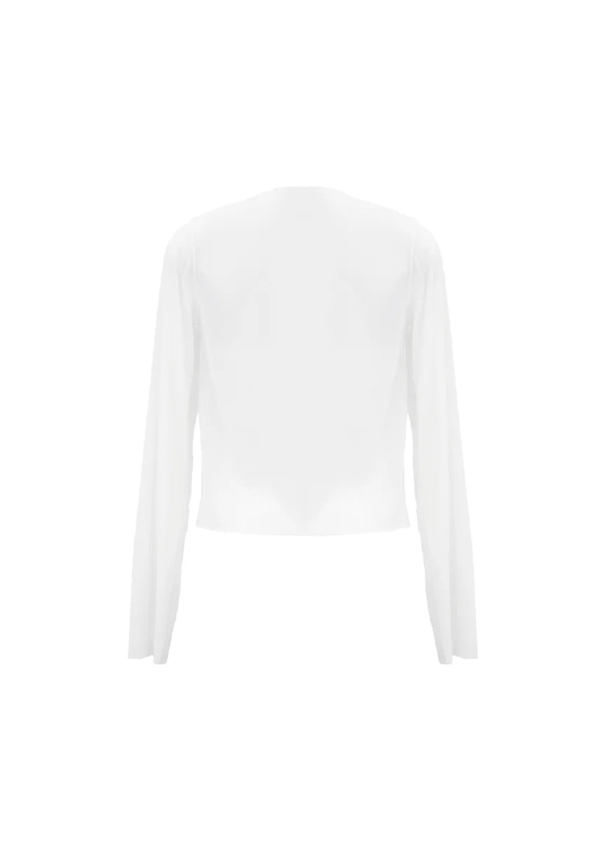 Solid crystal shore carlota mesh sweater
