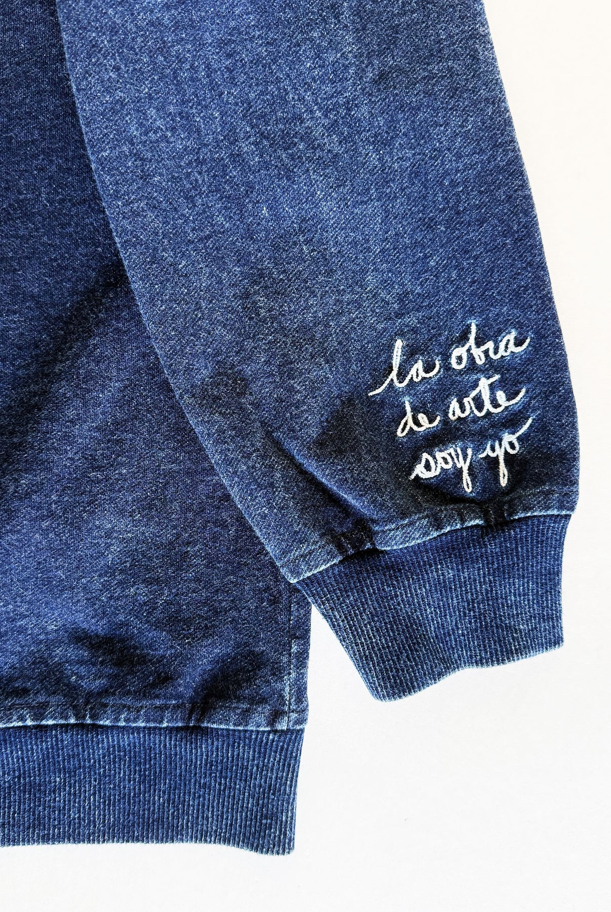 Deep blue sweatshirt