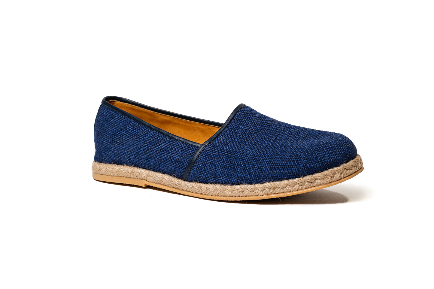 Turquoise blue canvas espadrille