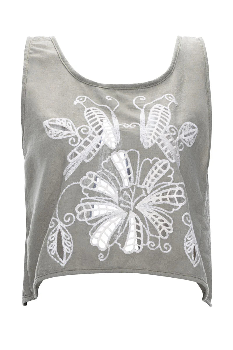 Art deco crop top