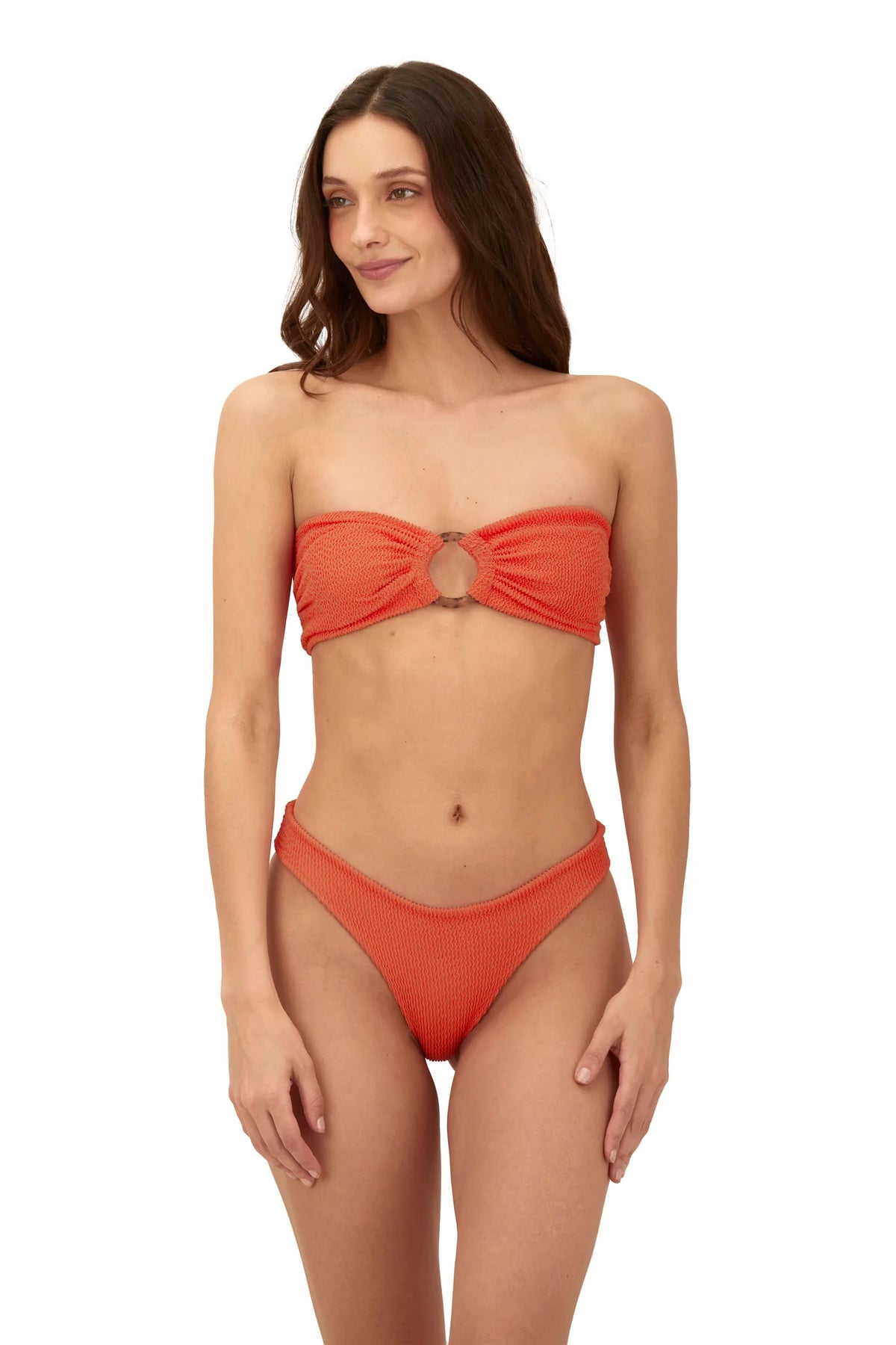 Textured wave brisa tangerine bottom