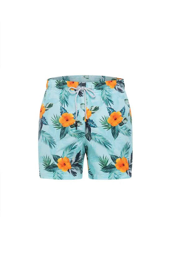 Pantaloneta Hawaiian flowers