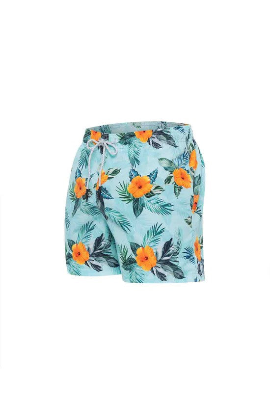 Pantaloneta Hawaiian flowers