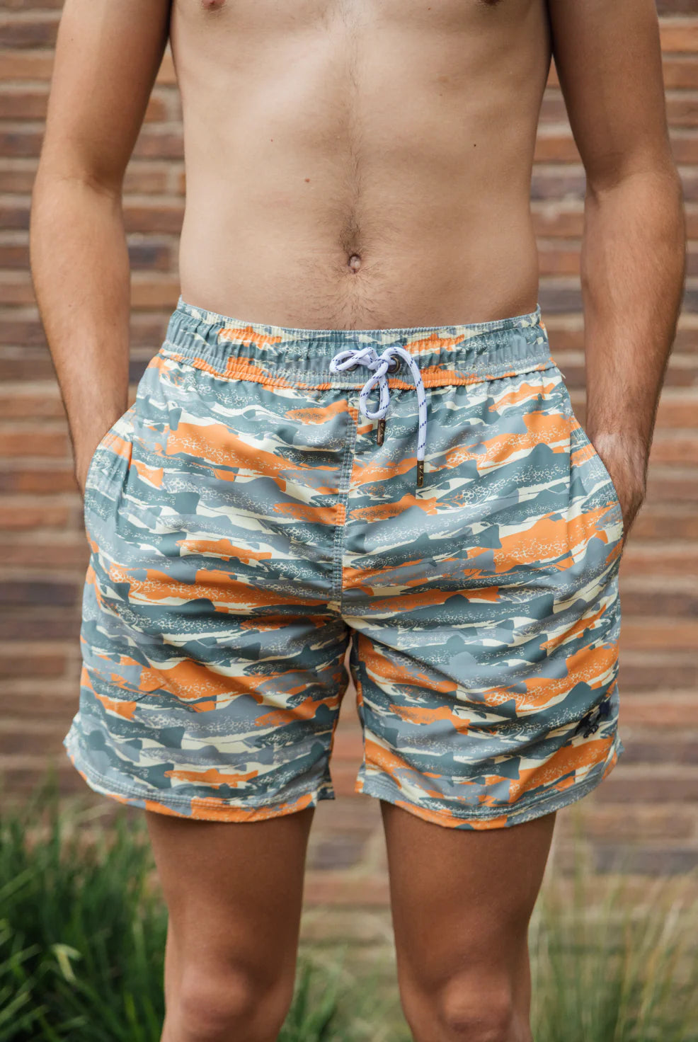 Barracuda green swim shorts