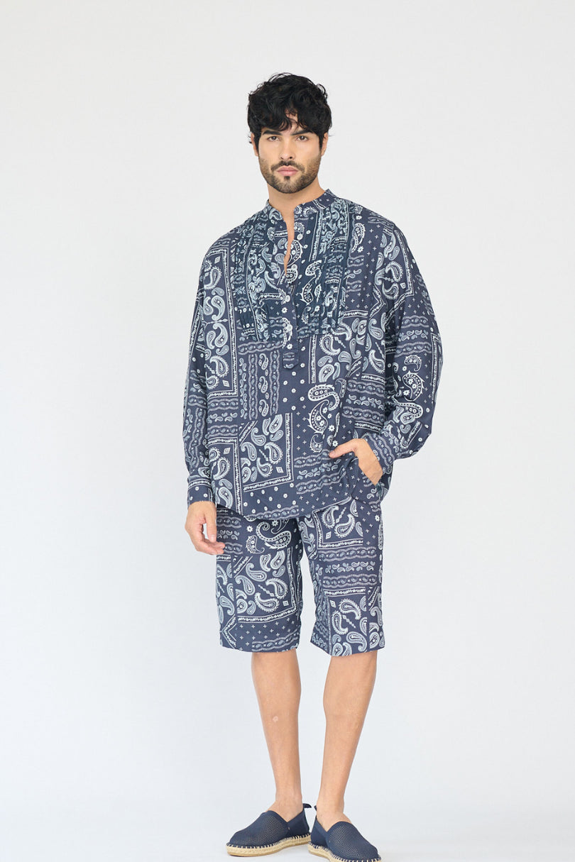 Printed bermuda short