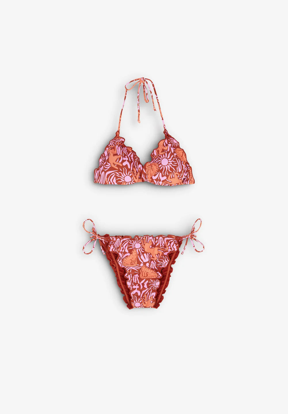 Bikini Ruffle Print