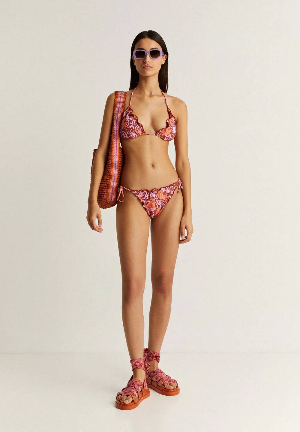 Bikini Ruffle Print