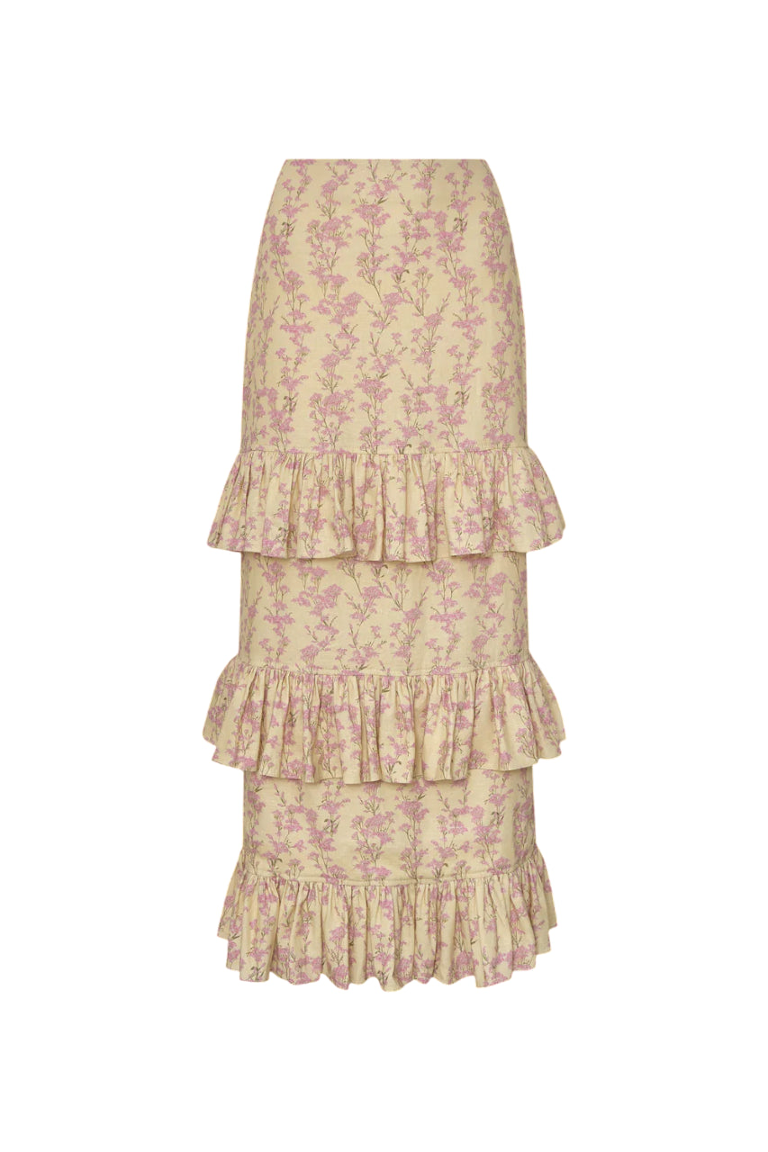 Polen de lavanda maxi skirt