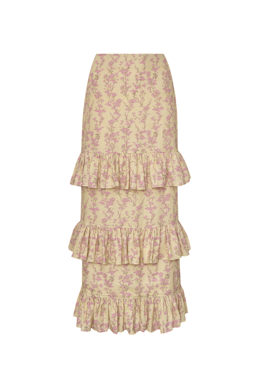 Polen de lavanda maxi skirt
