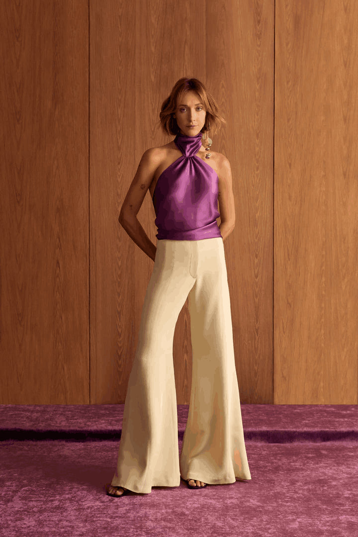 Silk crop top