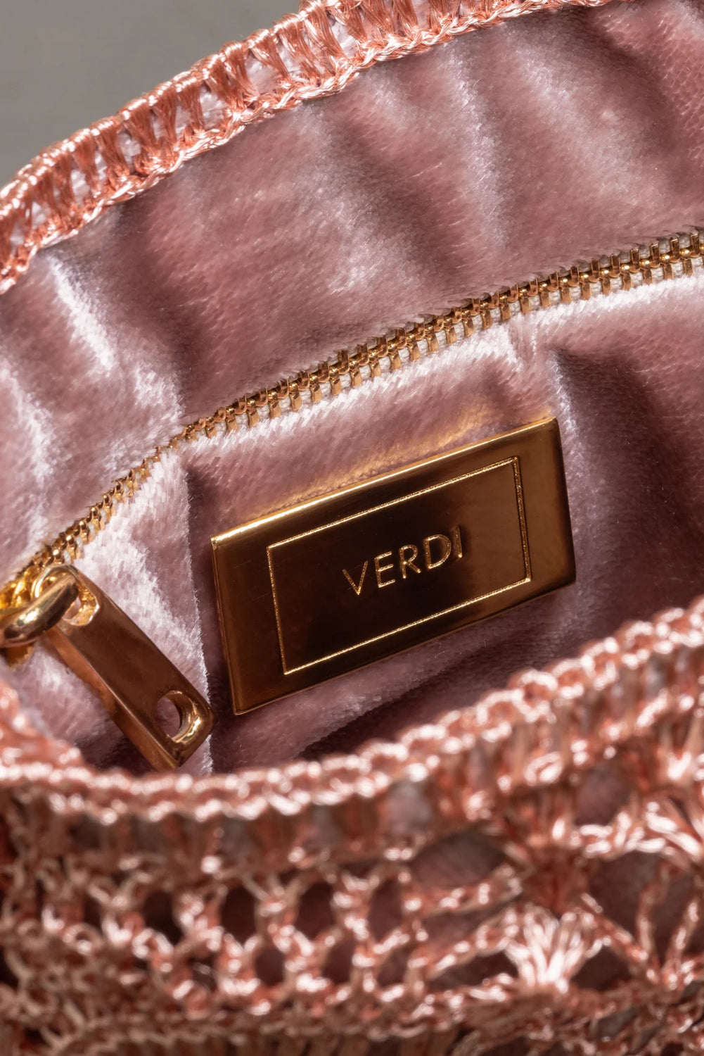 Pink-gold pineapple bag