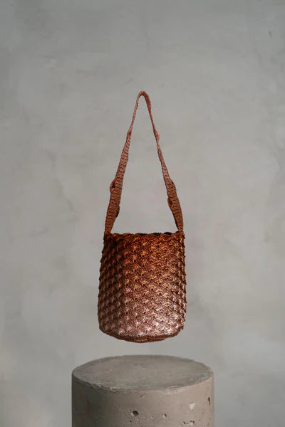 Seahsell rose gold copper bag