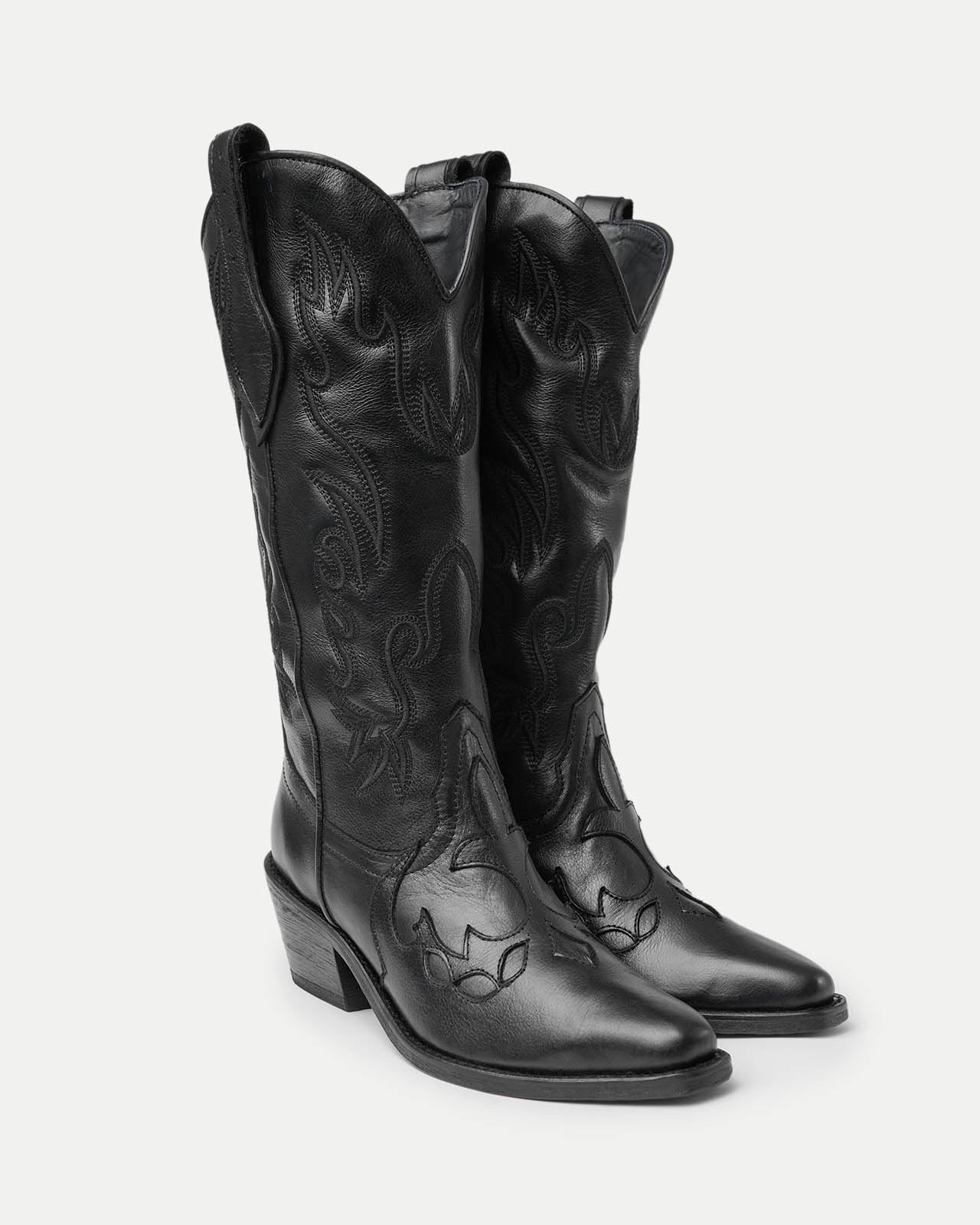 High-top texan boots