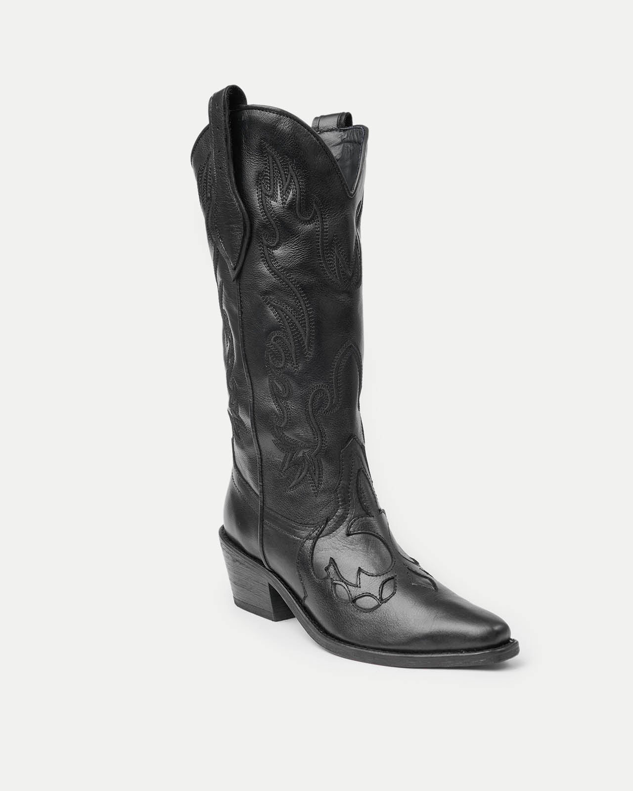 High-top texan boots
