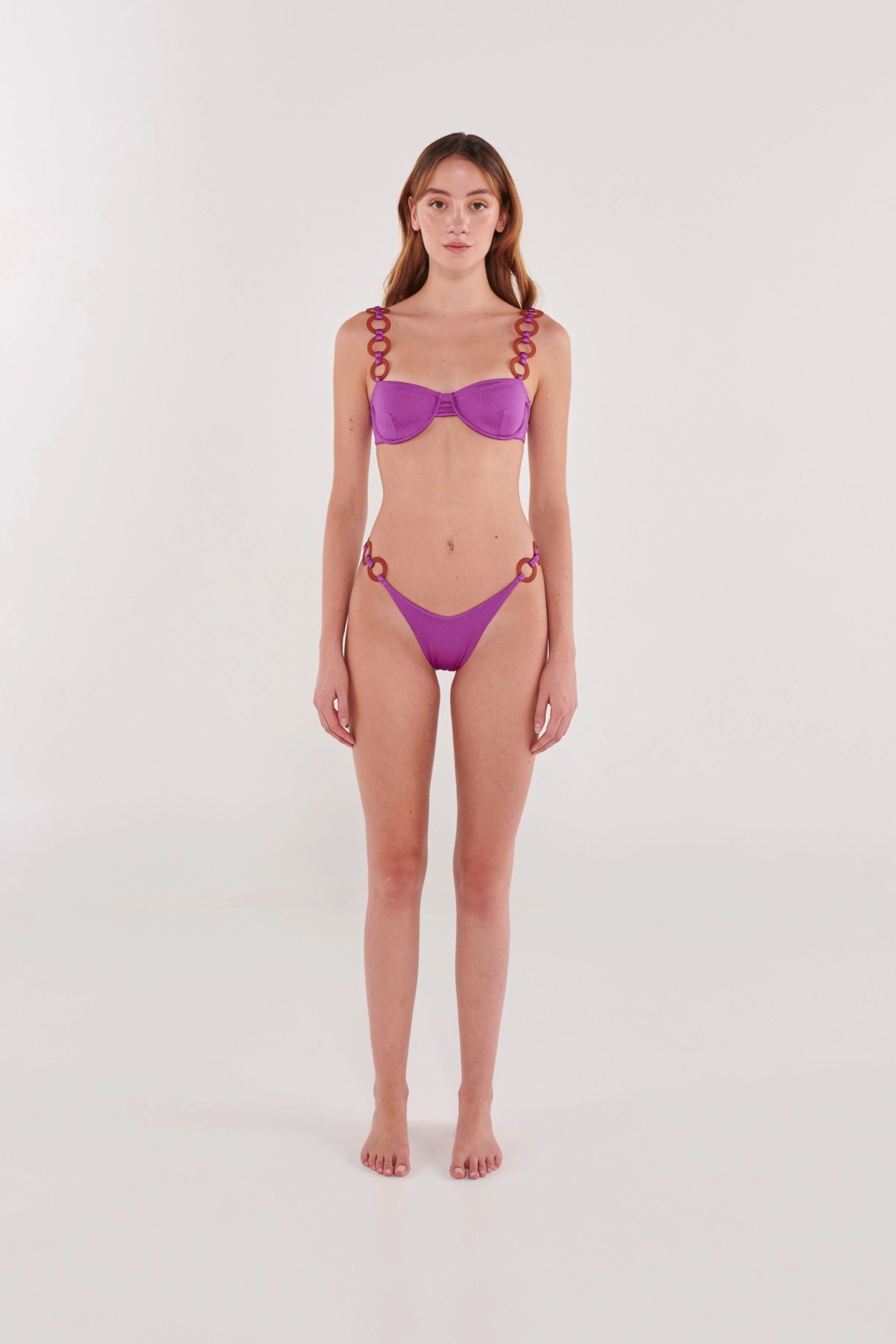 Bottom Bikini Purple Espresso