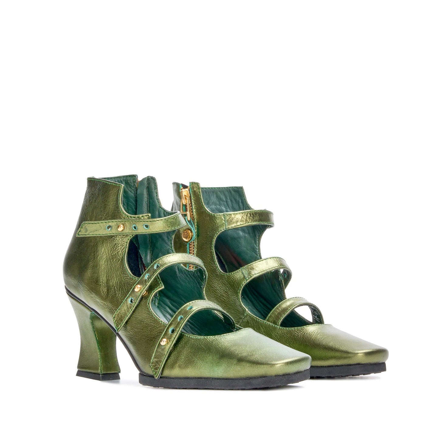 Green short ringo ankle boot