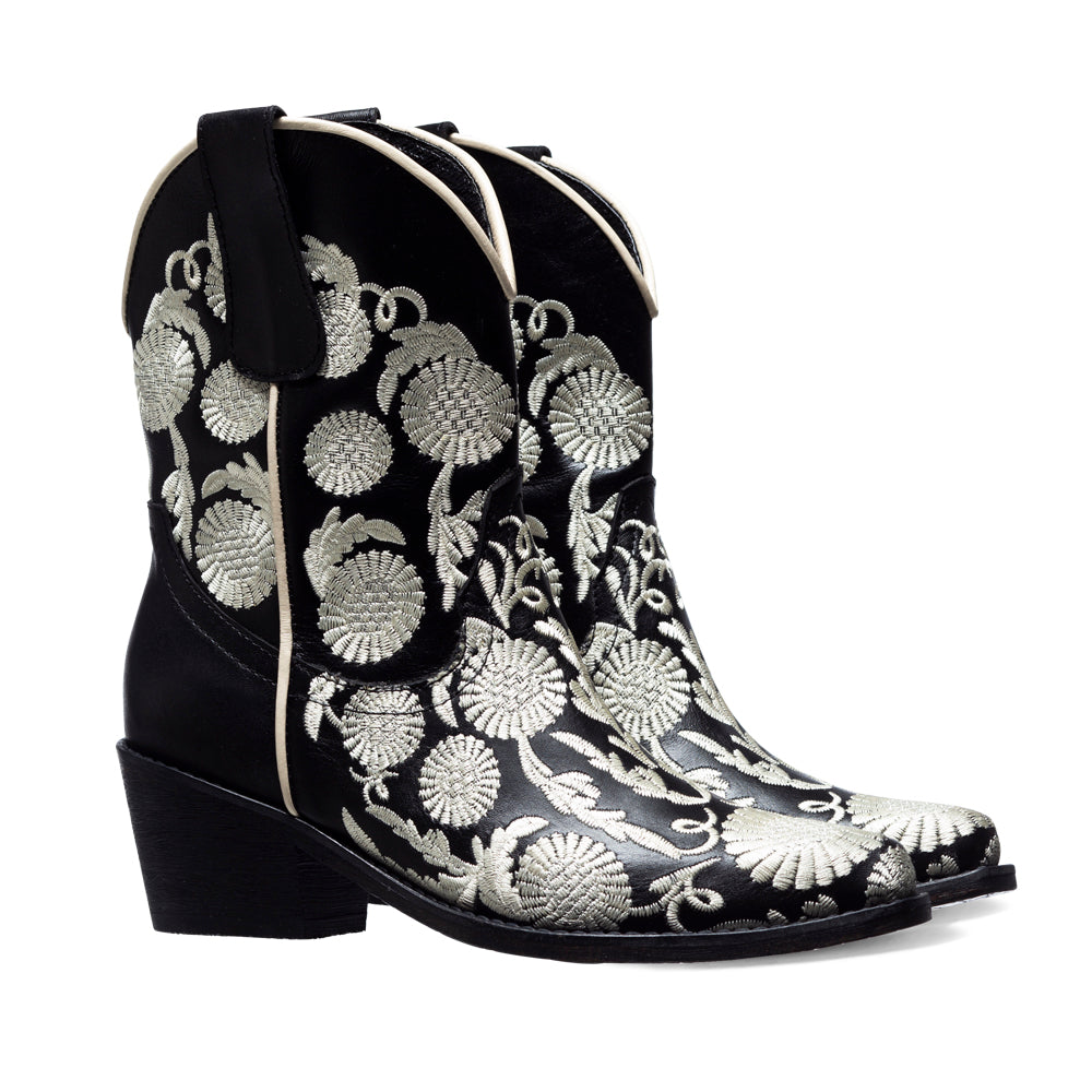 Flower texan boots