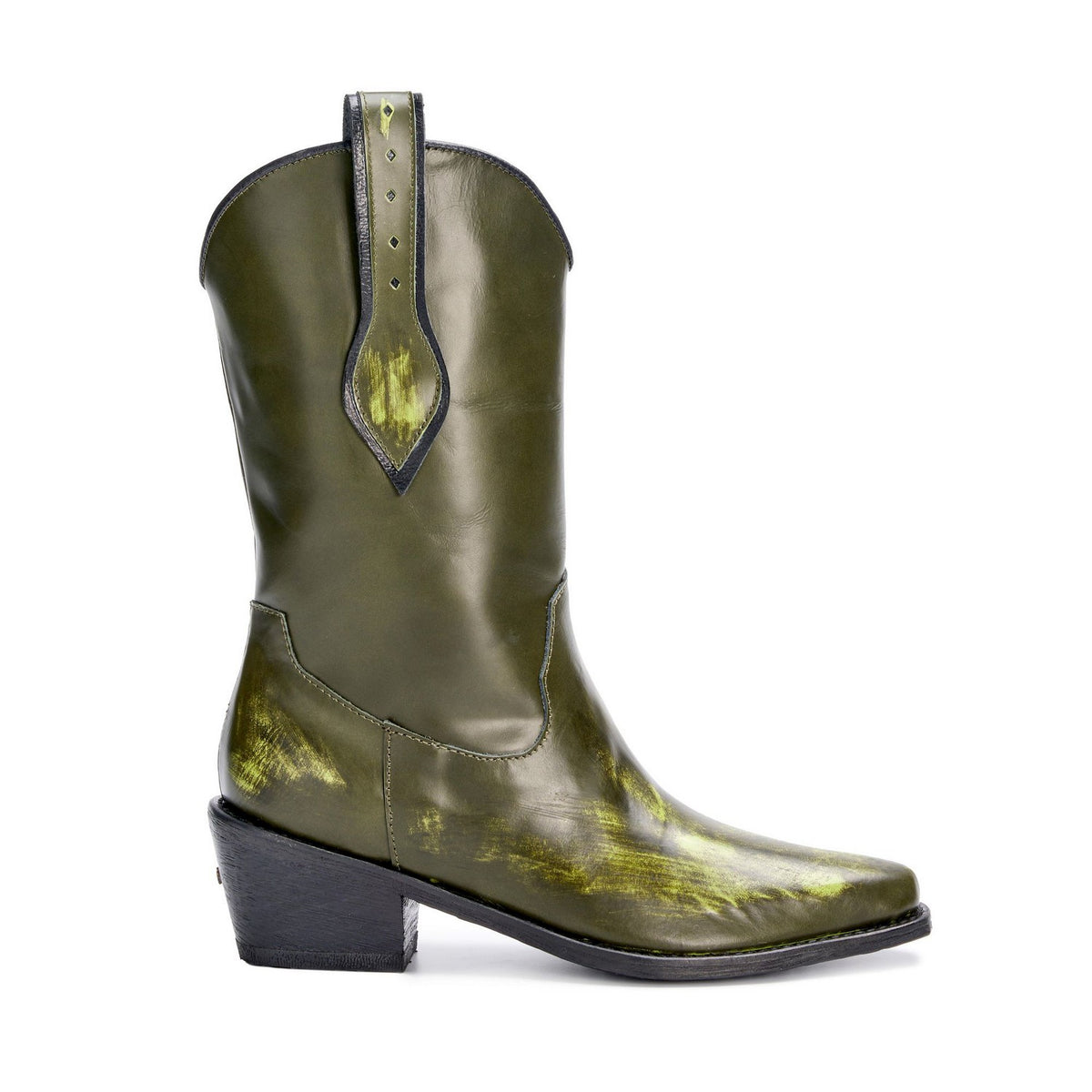 Green mystery texan boot