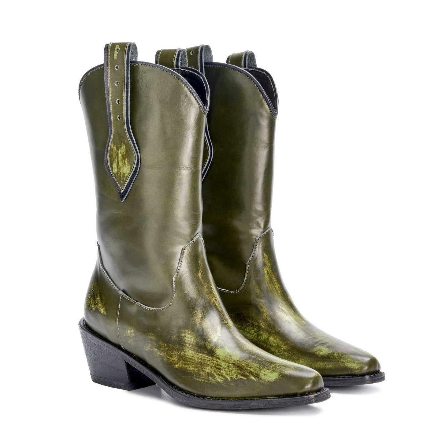 Green mystery texan boot